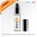 flacone cosmetico verticale in vetro e tappo argento con scritta kerafill