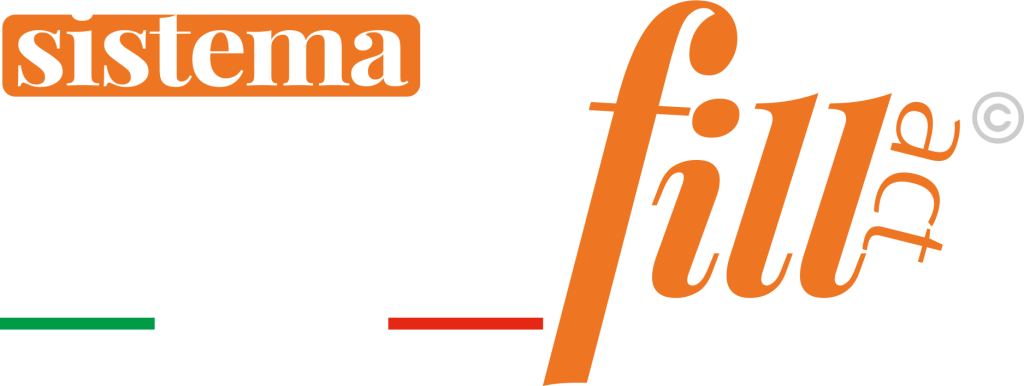 logo con scritta kera color bianco e fill arancio