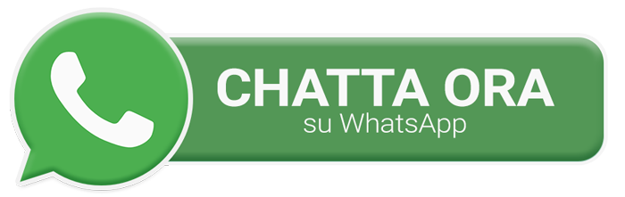 pulsante web rettangolare icona whatsapp e scritta chatta ora
