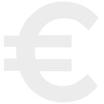sagoma icona euro stilizzata grigia