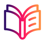 libro stilizzato icona aperto