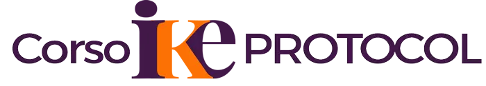 Logo Corso IKE Protocol Laminazione ciglia avanzata scritta corso ike protocol viola e arancio