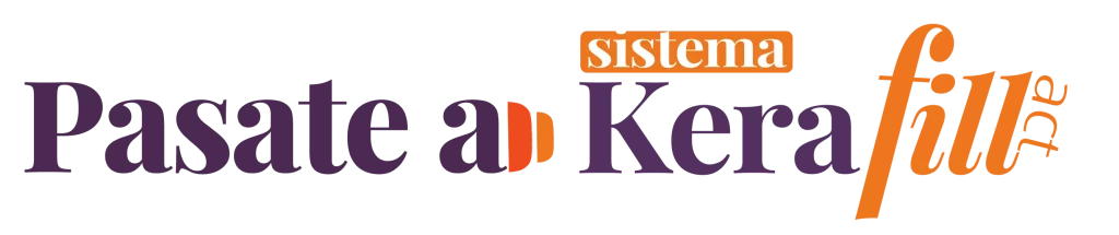 scritta viola arancio pasate a kerafill