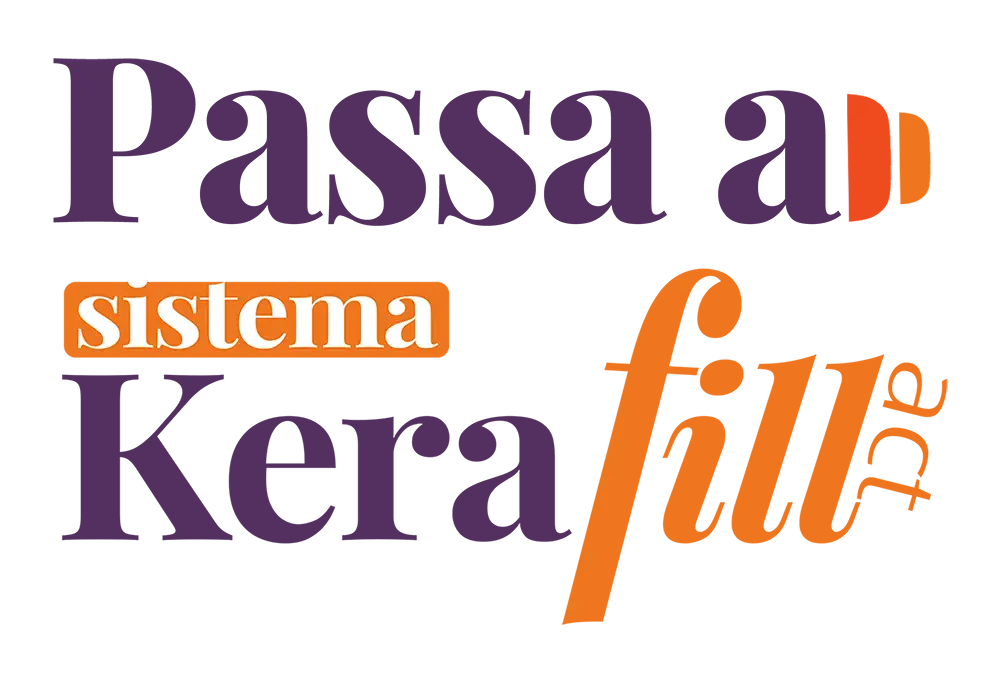 logo viola e arancio con scritto passa a (e a capo) kerafill