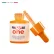 freeze one aperto laminazione ciglia Contenitore cosmetico arancione aperto con tappo di lato con pipetta sul tappo