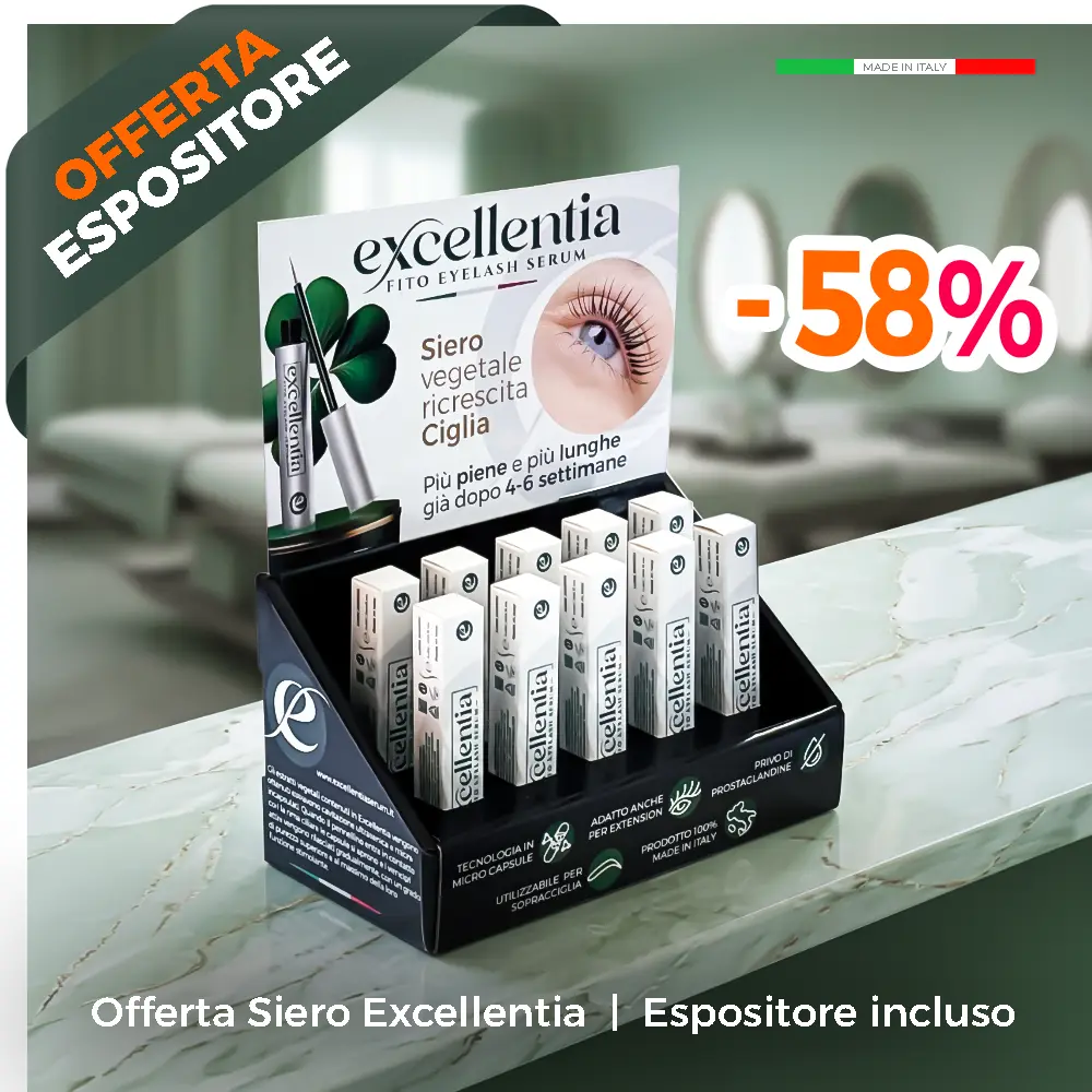 offerta espositore siero ciglia excellentia