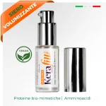 kerafill bio laminazione ciglia pack cosmetico bottiglietta in piedi con tappo laterale e foglia vegan