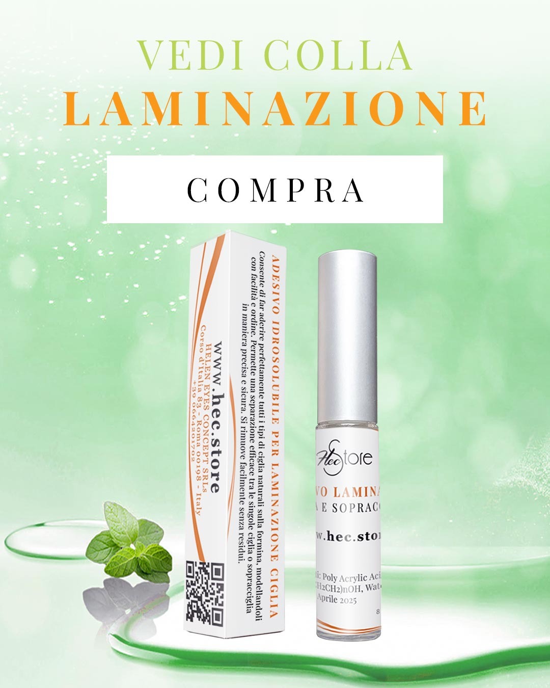 Colle laminazione ciglia